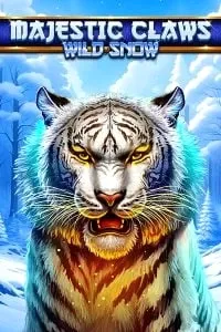 Immagine "Majestic Claws" – Slot di gioco "Majestic Claws" con una tigre e un paesaggio innevato