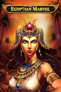 Immagine "Egyptian Marvel" – Slot di gioco "Egyptian Marvel" con una regina egizia in un paesaggio desertico