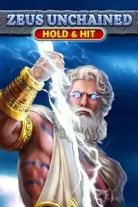 Immagine "Zeus Unchained" – Slot di gioco "Zeus Unchained" con Zeus, il dio greco del tuono, che lancia un fulmine